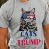 Cats For Trump Shirt Funny Cat Trump 2024 Support Shirt Trump Long Hair Cat Shirt MAGA Cat Shirt Vote Trump 2024 Shirt Trump Cat Lady 4