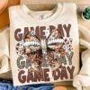 Coquette Football Shirt Football Bow Disco Ball Shirt Football Mom Shirt Game Day Shirt Fall Football Shirt 3