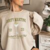 Dirty Martini Sweatshirt Retro Cocktail and Social Club Sweatshirt Girls Club Crewneck Signature Cocktail Sweatshirt Funny Drinking Shirt 3