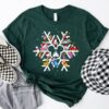 Disney Snowflake Christmas Sweatshirt Disneyland Xmas Shirt Magic Kingdom Holiday Shirt Mickey Snowflake T Shirt Disney Christmas Trip 4