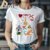 Florida map hand drawn Florida State Symbols and icons T Shirt 2 shirt