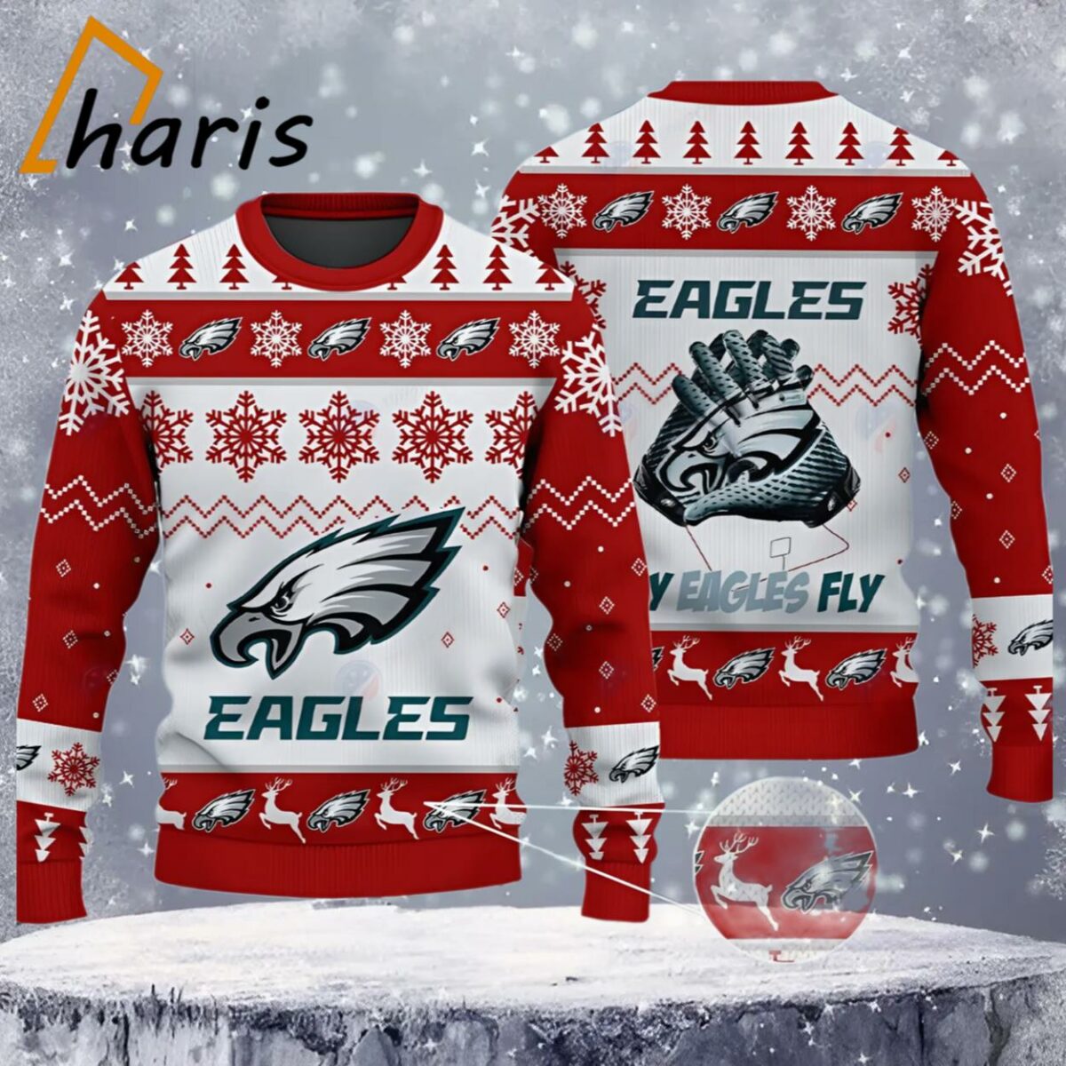 Fly Eagles Ugly Christmas Sweater result 4 4