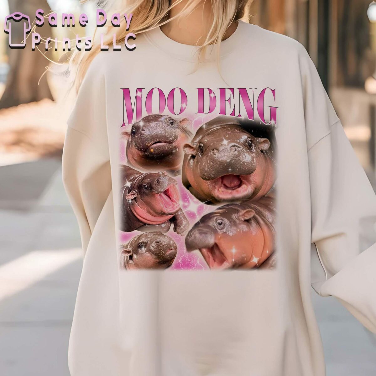 Funny Hippo Lover Shirt Cute M00 Deng Sweatshirt Cute Hippo Tee Gift For Fans 2