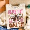 Game Day Coquette Football Shirt Football Bow Shirt Football Mom Shirt Football Shirt Game Day Shirt 1