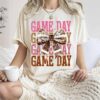 Game Day Coquette Football Shirt Football Bow Shirt Football Mom Shirt Football Shirt Game Day Shirt 2