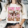 Game Day Coquette Football Shirt Football Bow Shirt Football Mom Shirt Football Shirt Game Day Shirt 3