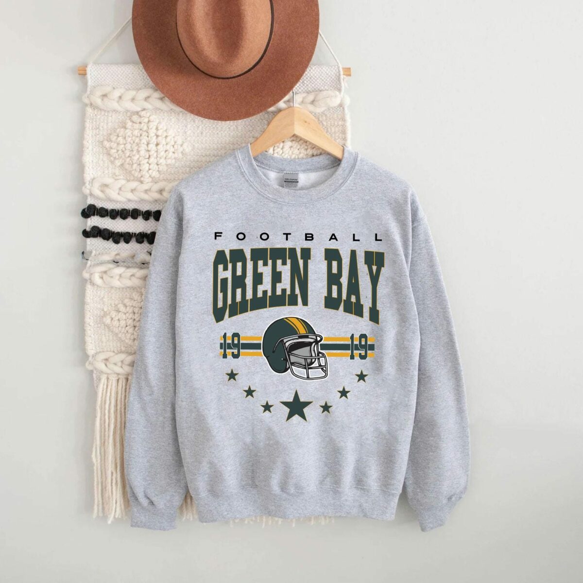 Green Bay Football Sweatshirt Green Bay Shirt Retro Style 90s Vintage Unisex Crewneck Graphic Tee Gift For Football Fan Sport 1 1