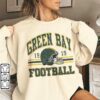 Green Bay Football Sweatshirt Green Bay Shirt Retro Style 90s Vintage Unisex Crewneck Graphic Tee Gift For Football Fan Sport 2