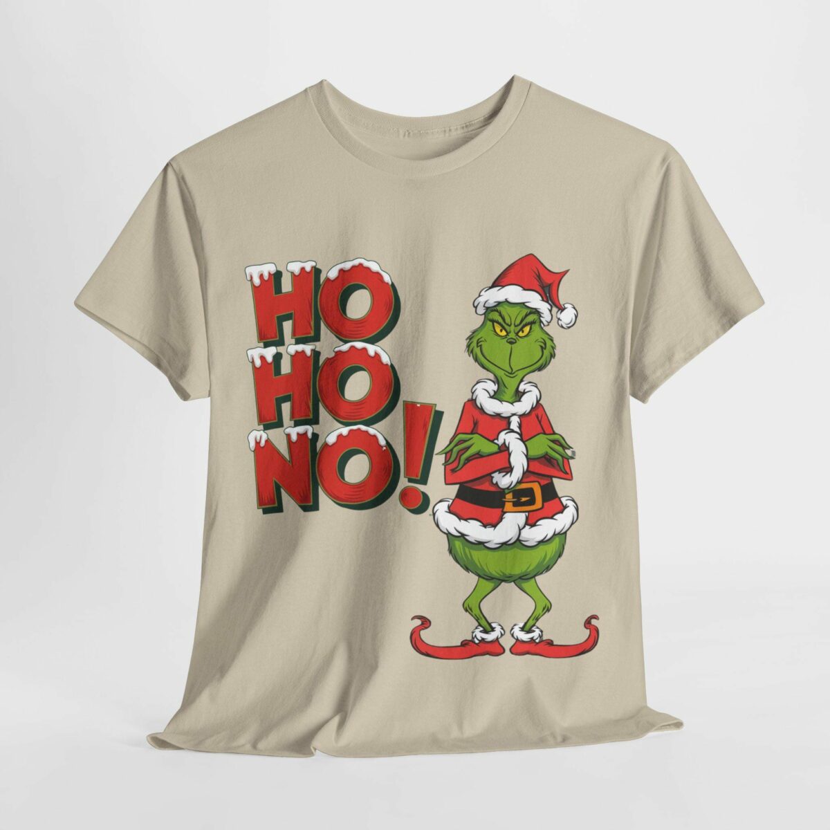 Grinch Stood with Ho Ho No Funny Christmas T Shirt Holiday Grinch Graphic Tee Xmas Humor Shirt Grinch Gift Idea 5