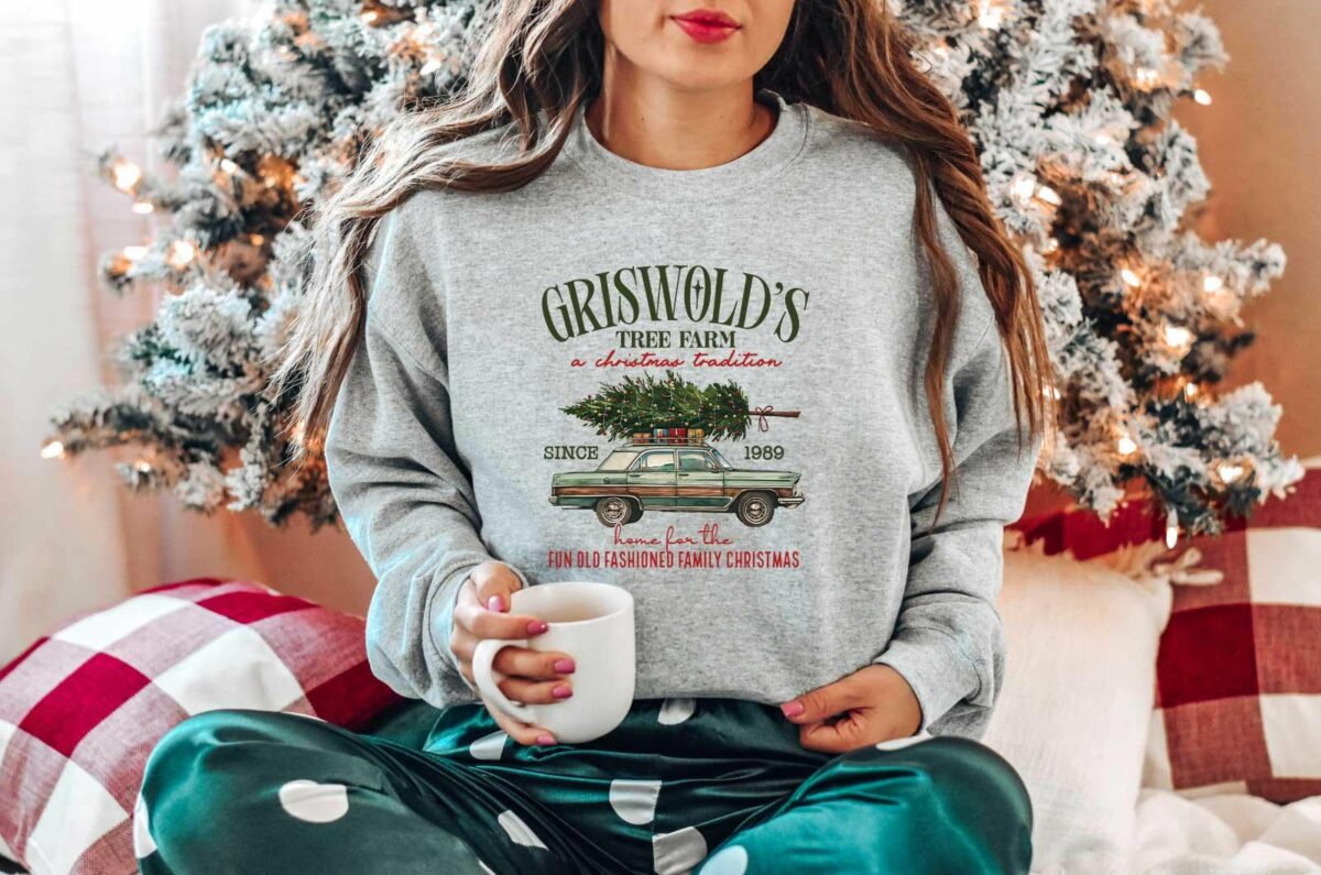 Griswold Christmas Sweatshirt Griswold Christmas Tree Farm Retro Griswold Christmas Shirt Christmas Vacation Shirt Christmas Sweatshirt 3