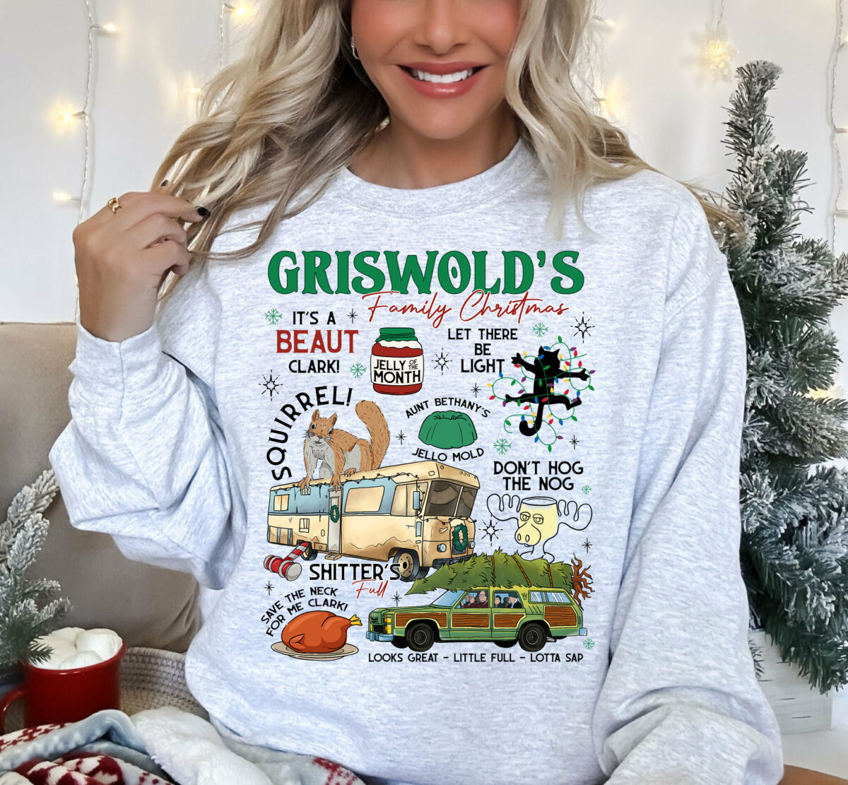 Griswold Christmas Sweatshirt Griswold Co Sweater Christmas Tree Farm Shirt Family Vacation Match National Lampoons Christmas Vacation 3