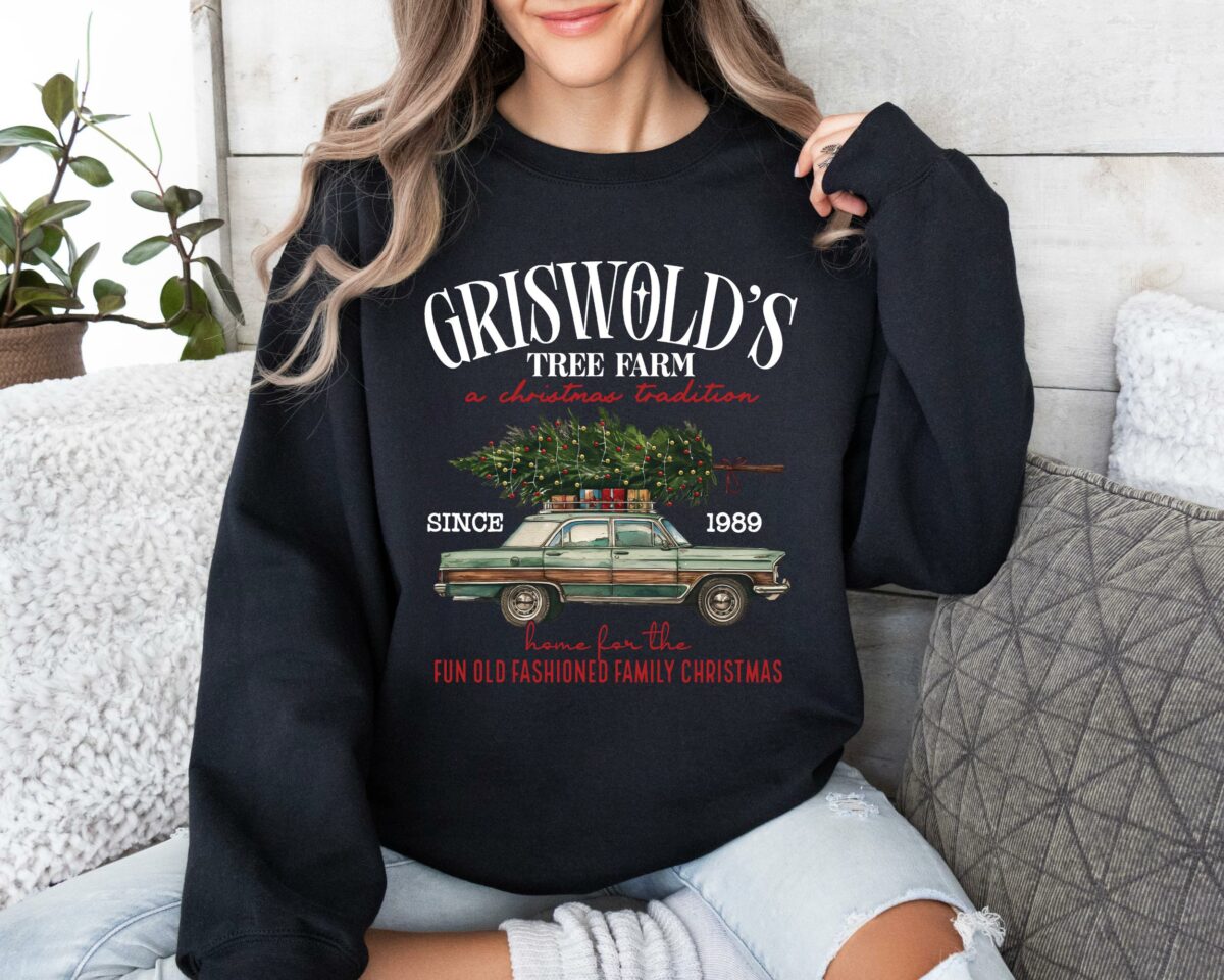 Griswolds Christmas Sweatshirt Christmas Family Christmas Gift Tree Sweater Griswolds Tree Farm Since 1989 Shirt Cute Christmas Shirt 0