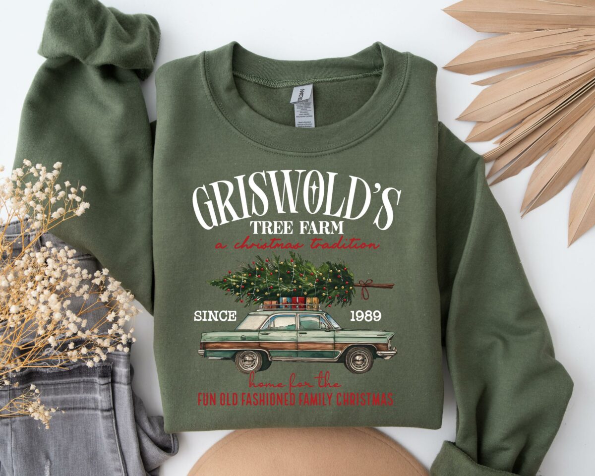 Griswolds Christmas Sweatshirt Christmas Family Christmas Gift Tree Sweater Griswolds Tree Farm Since 1989 Shirt Cute Christmas Shirt 4