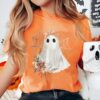 Halloween Lace Ghost Shirt Spooky Coquette Shirt Girly Ghost Lacey Ghost Shirt 2