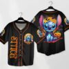 Halloween Stitch Baseball Jersey Ghost Baseball Shirt Halloween Jersey Shirt Gift 1