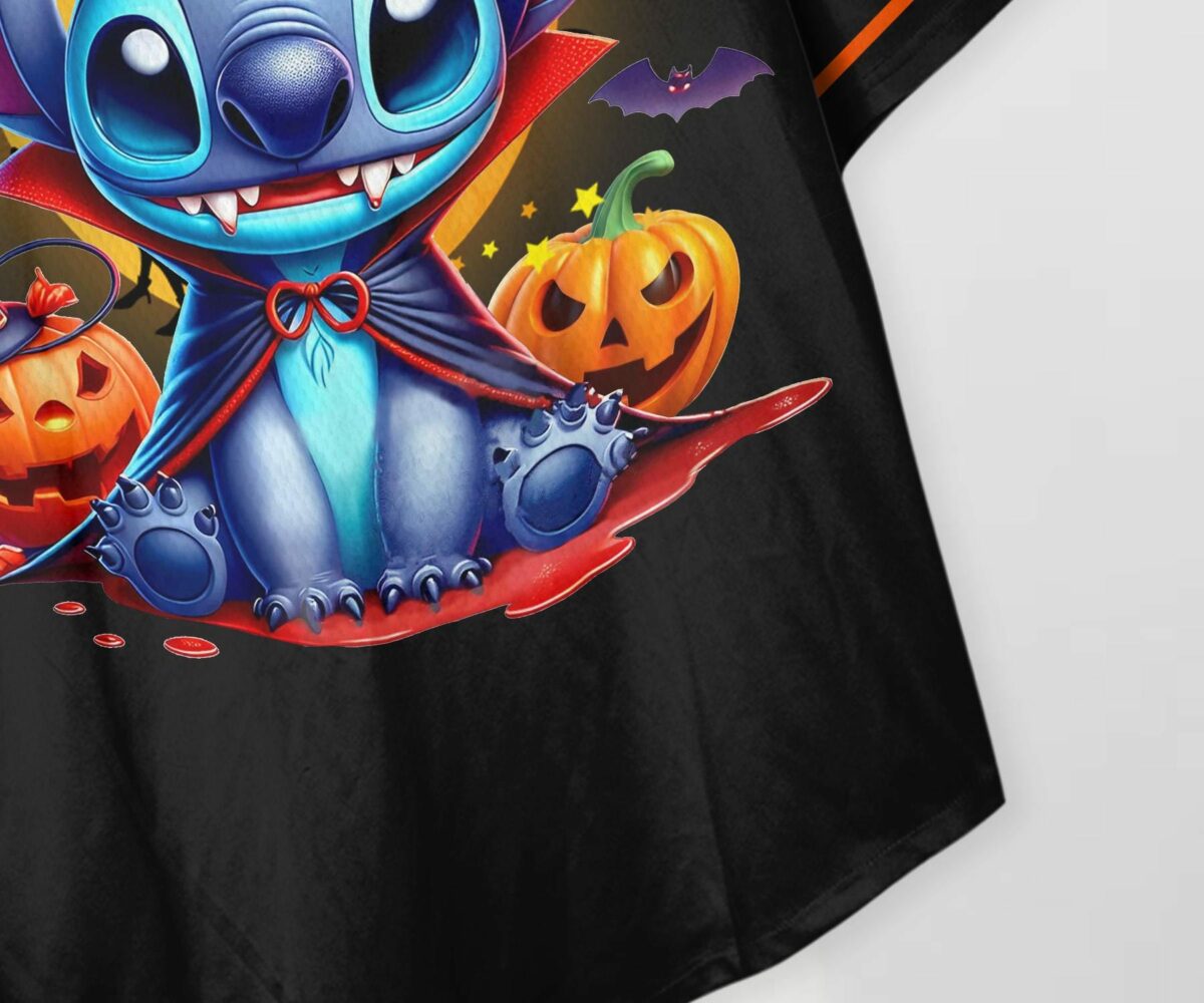 Halloween Stitch Baseball Jersey Ghost Baseball Shirt Halloween Jersey Shirt Gift 8