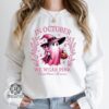 In October We Wear Pink Ghost Shirt Halloween Tee Pink Ribbon Shirt 5