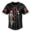 Jack Skellington Baseball Jersey Custom Jack And Sally Baseball Jersey Disney Couple Shirt Nightmare Chrismas Shirt Treat Or Trick 3