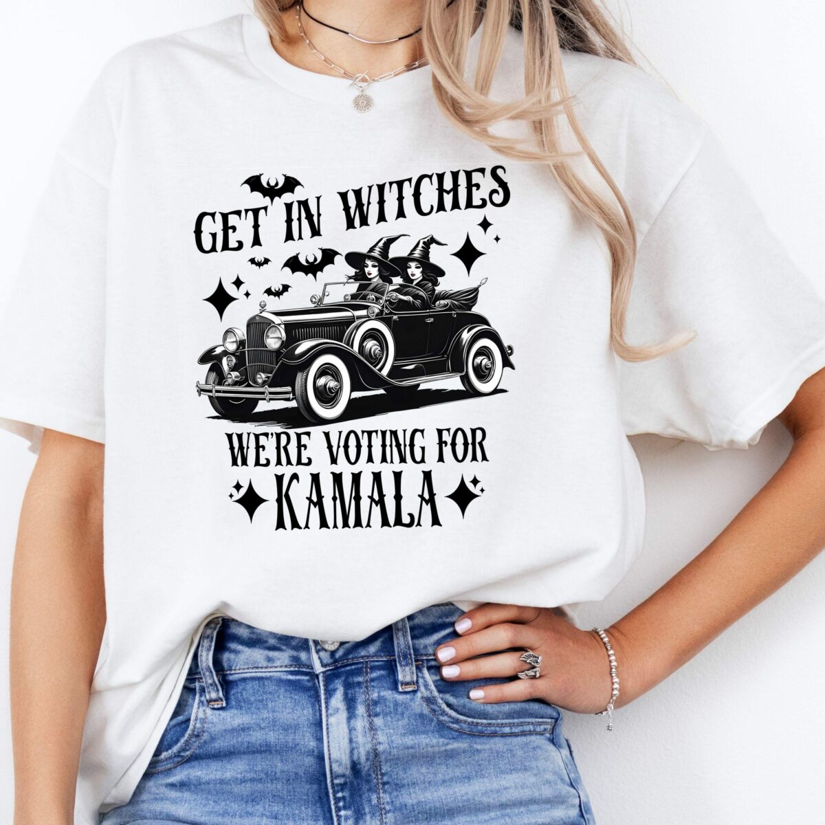 Kamala Harris Shirt Halloween Election Shirt Get in Witches Were Voting for Kamala 0