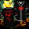 Lets Put A Smile on That Face Baseball Jersey Halloween Jersey Shirt Horror Character Baseball ShirtJocker Halloween PartyHalloween Movie 1