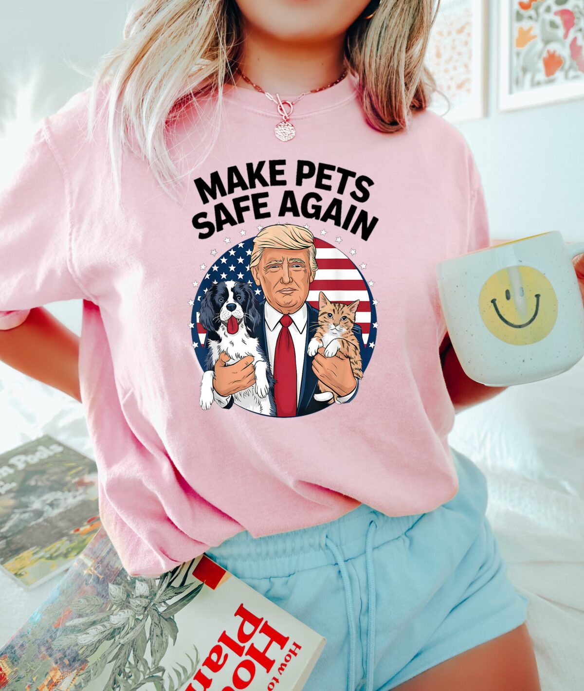 Make Pets Safe Again Trump Shirt Cats for Trump Shirt Donald Trump 2024 T Shirt Trump Vance Election Rally Trump Harris Debate Shirt 3