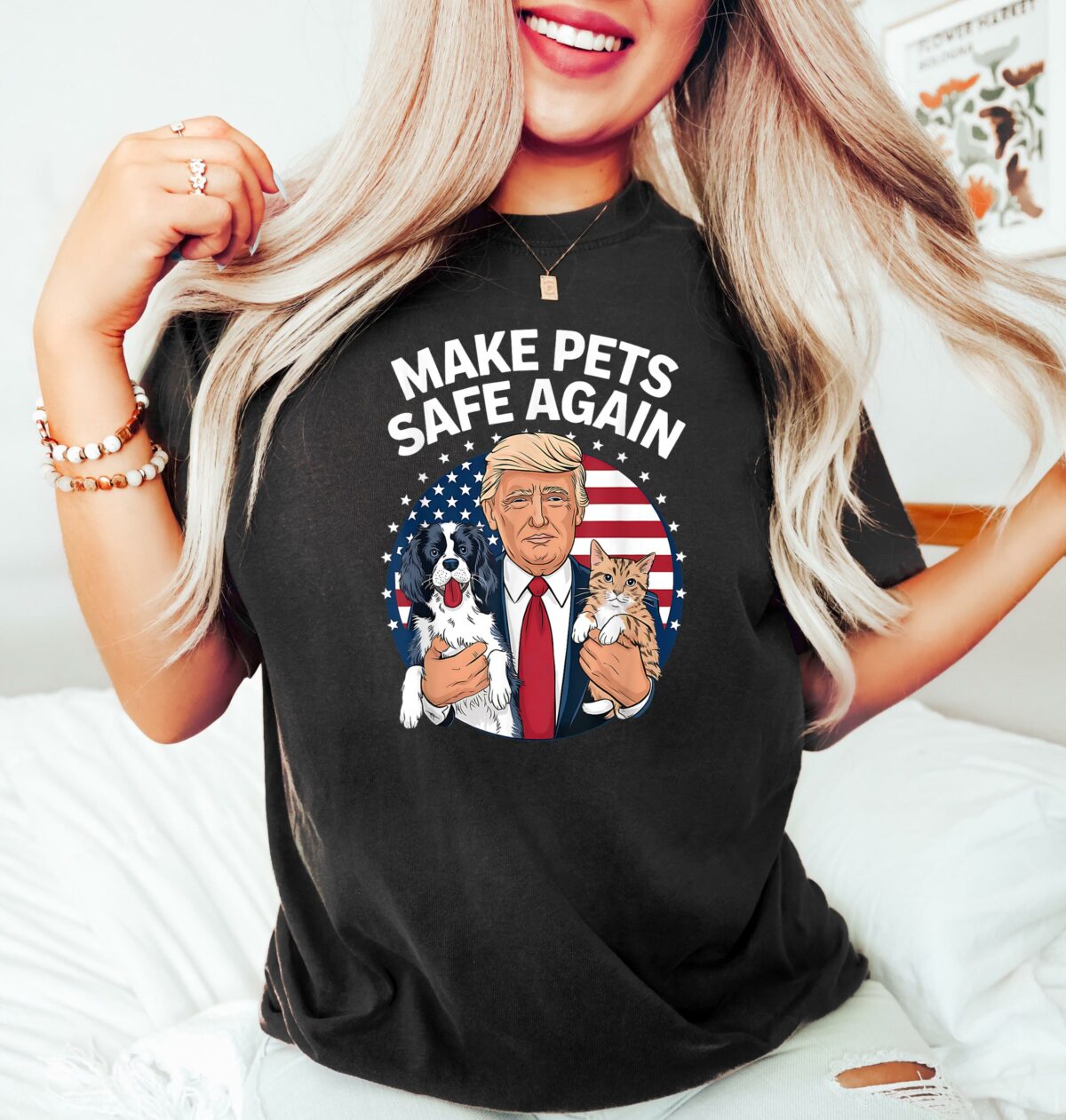 Make Pets Safe Again Trump Shirt Cats for Trump Shirt Donald Trump 2024 T Shirt Trump Vance Election Rally Trump Harris Debate Shirt 4