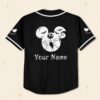 Personalize Jack Skellington Custom Name Nightmare Before Baseball Team Jersey Jack Skellington Disneyland Jersey Birthday Gift 3