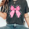 Pink Bow Breast Cancer Shirt Breast Cancer Awareness Shirt Together We Fight We Win Bow Coquette Shirt 1