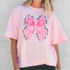 Pink Bow Breast Cancer Shirt Breast Cancer Awareness Shirt Together We Fight We Win Bow Coquette Shirt 2