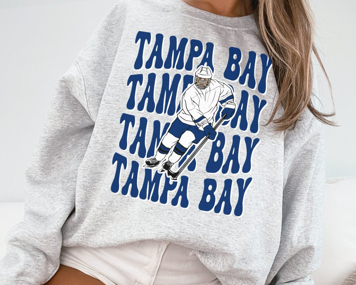 Retro Tampa Bay Lightnin Sweatshirt T Shirt Lightning Sweater Lightning TShirt Hockey Fan Vintage Tampa Bay Ice Hockey Tampa Bay 1992 1