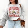 San Francisco Football Sweatshirt Shirt Retro Style 90s Vintage Unisex Crewneck Sun Day Football Graphic Tee Gift For Football Fan Sport 2