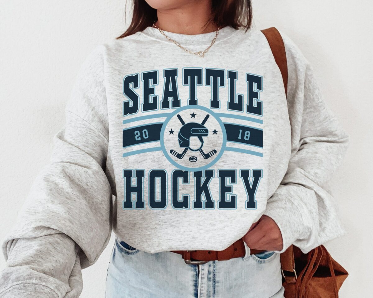 Seattle Krake Vintage Seattle Krake Sweatshirt T Shirt Kraken Sweater Kraken T Shirt Hockey Fan Shirt Retro Seattle Ice Hockey 1