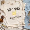 Spicy Marg Shirt Margarita Lover Crewneck Bartender Gift Cocktail Tshirt Tequila Drinking Top Margarita Girl Group Tee 5