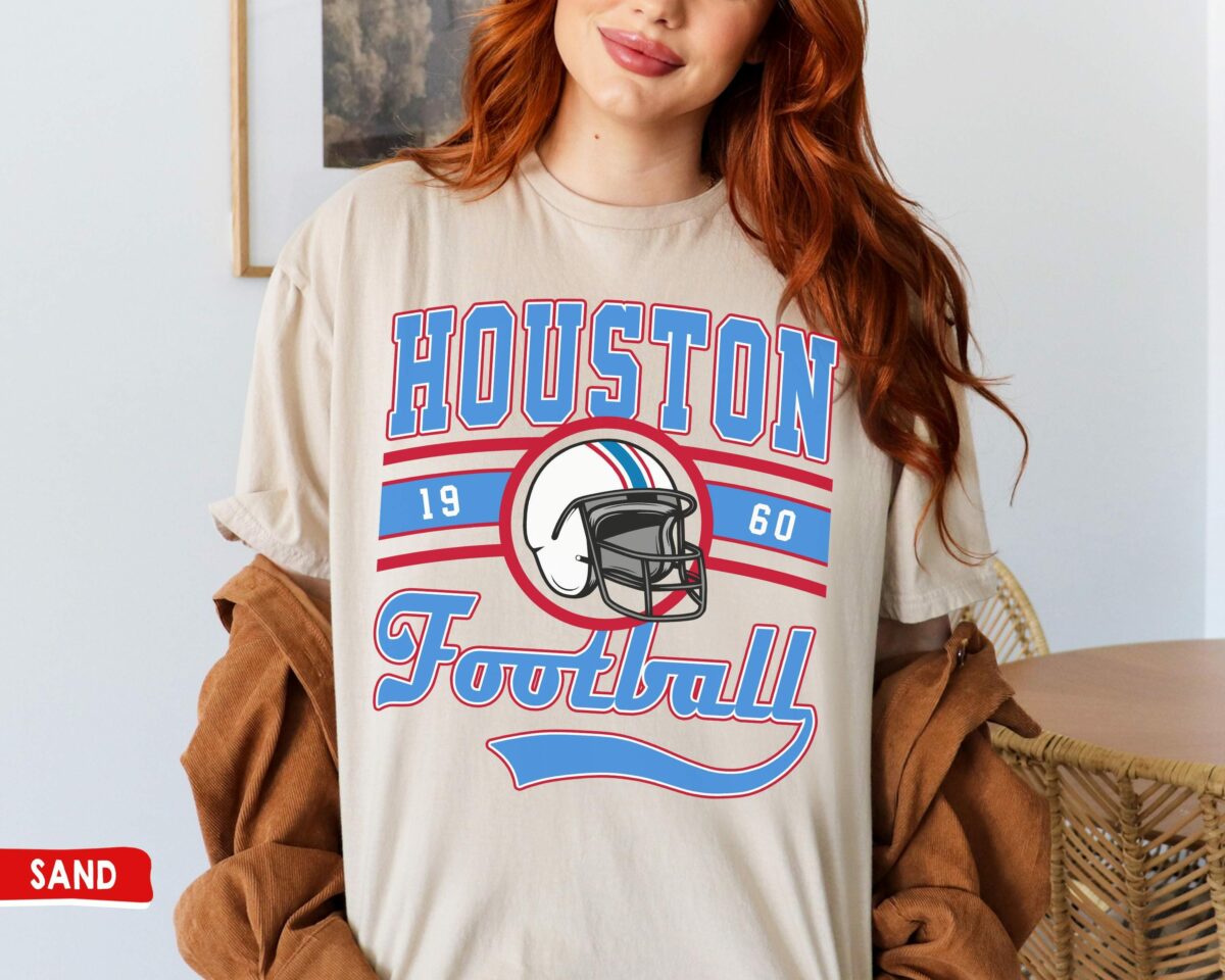 Vintage Houston Football Crewneck Sweatshirt T Shirt Houston T Shirt Houston Football Game Day Houston Fans Gift 6