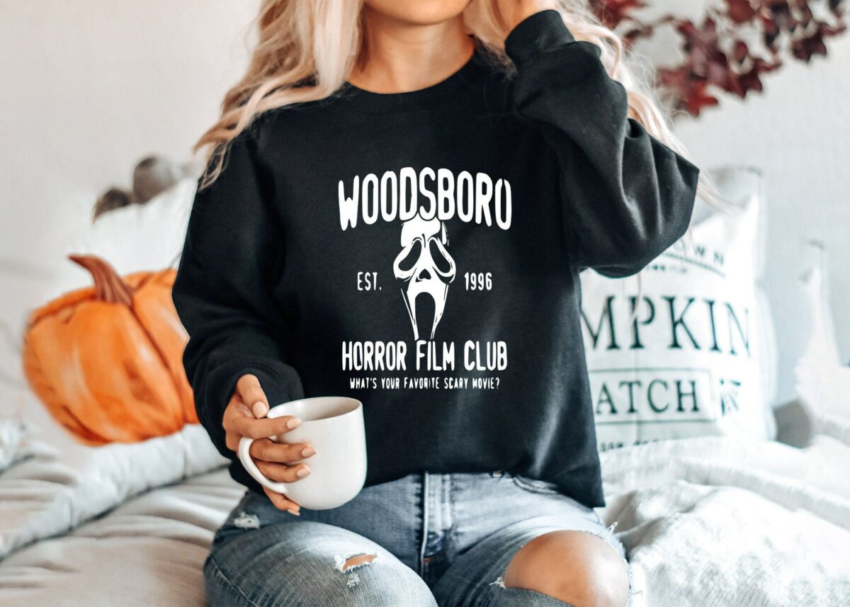 Woodsboro Shirt Horror Movie Club Shirt Ghostface Shirt Horror Movie Lover Shirt Serial Killer Shirt Halloween Club Shirt 1