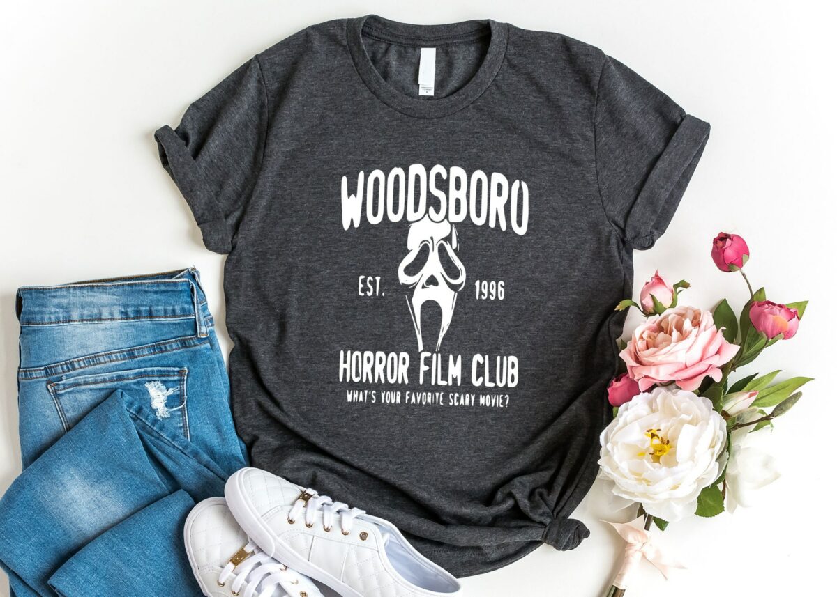 Woodsboro Shirt Horror Movie Club Shirt Ghostface Shirt Horror Movie Lover Shirt Serial Killer Shirt Halloween Club Shirt 2