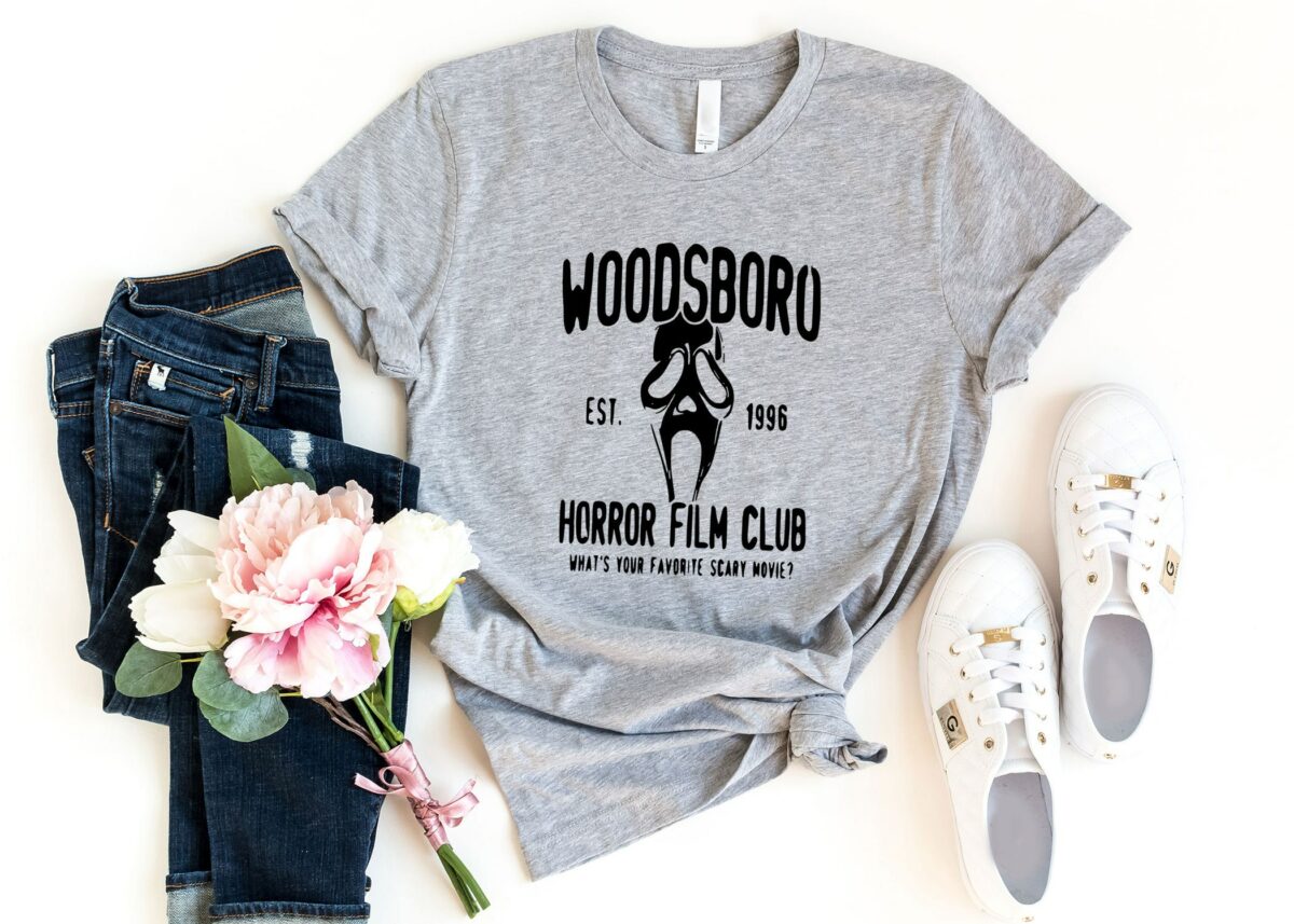 Woodsboro Shirt Horror Movie Club Shirt Ghostface Shirt Horror Movie Lover Shirt Serial Killer Shirt Halloween Club Shirt 3