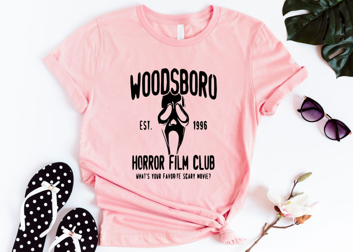 Woodsboro Shirt Horror Movie Club Shirt Ghostface Shirt Horror Movie Lover Shirt Serial Killer Shirt Halloween Club Shirt 5