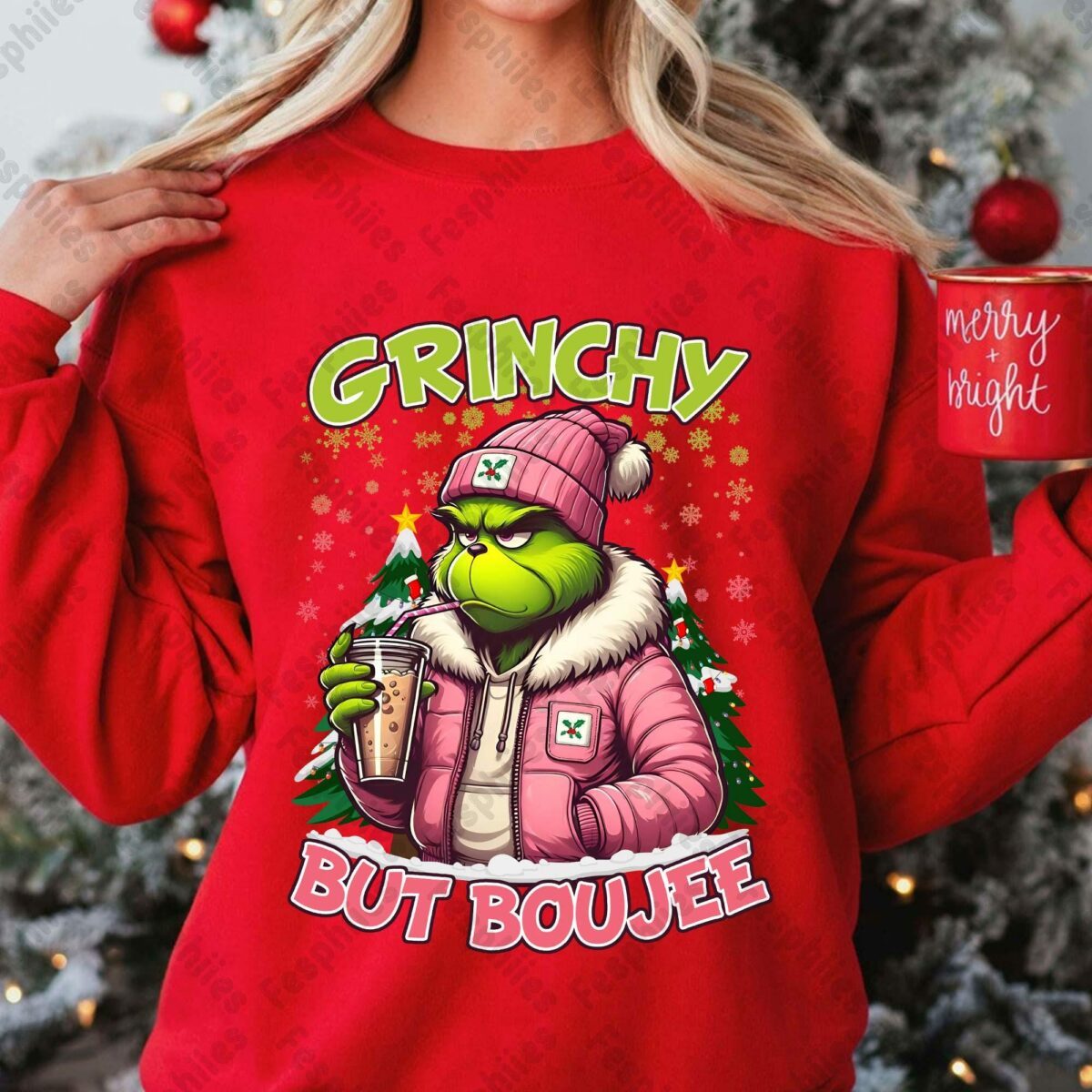 Christmas 90's Movie Png Green Mean Guy Christmas Png Boujee Pink Christmas Character Png Xmas Shirt Design Merry Christmas 2024 Png 3