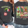 Double Sided Whoville Est 1957 Merry Grinchmas Comfort Colors Shirt Grinch T shirt Funny Christmas Party Family Matching Shirt Xmas Gift 1