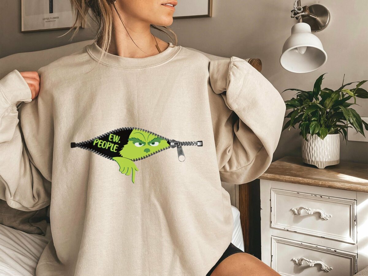 Ew People Sweatshirt Grinch Sweatshirt Grinchmas Sweatshirt Christmas Grinch Shirt Christmas Funny Grinch Sweatshirt Ew People Shirt 3