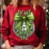 Grinchmas Era Coquette Bow PNG Funny Png Design Christmas Season PNG Trendy Christmas Png Christmas Movie Png Retro Christmas Shirt PNG 1