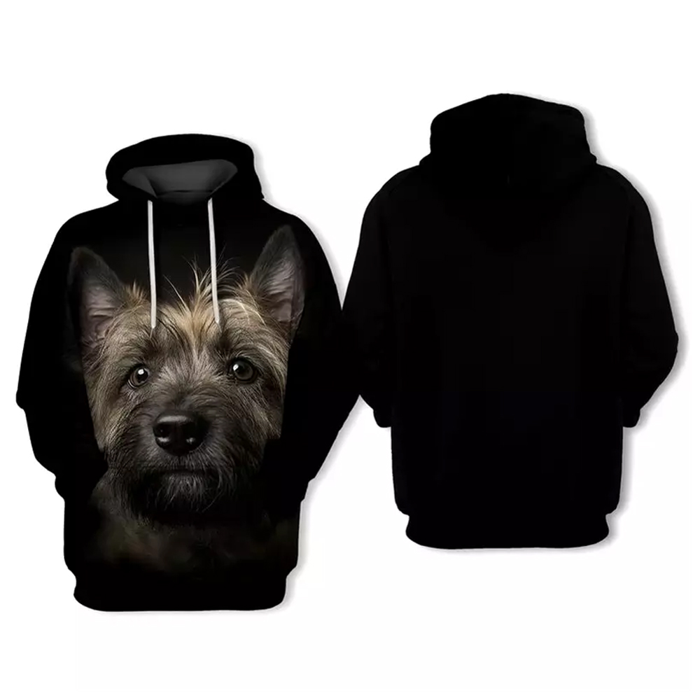 3D Dog Face Print Hoodie For Dog Lovers