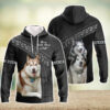 Siberian Husky Love Never Walk Alone 3D Full Print Hoodie