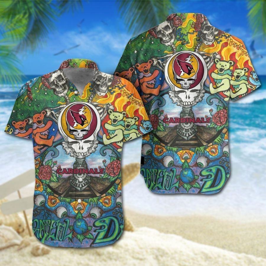 arizona cardinals grateful dead hawaiian shirt p4w7h