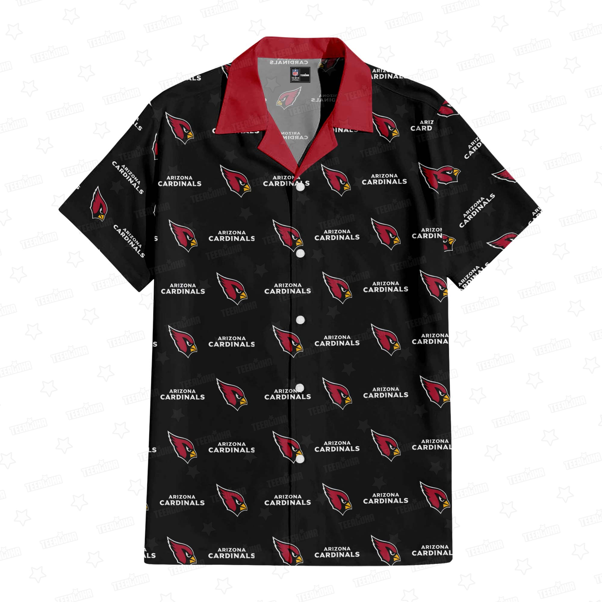 arizona cardinals seamless logo hawaiian shirt fbyu7