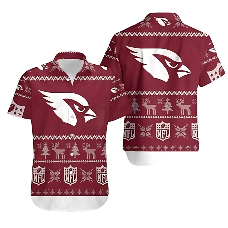 arizona cardinals ugly christmas hawaiian shirt 3ro0w