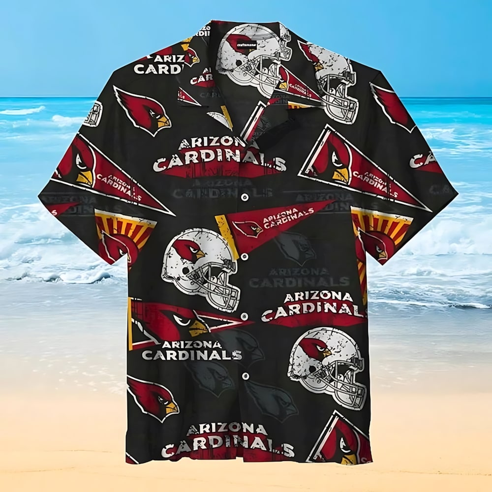 arizona cardinals vintage banner hawaiian shirt z92yp