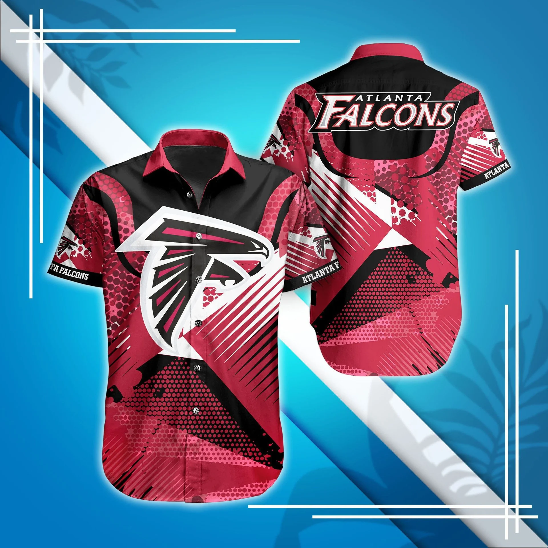 atlanta falcons bold dynamics hawaiian shirt pwrrl