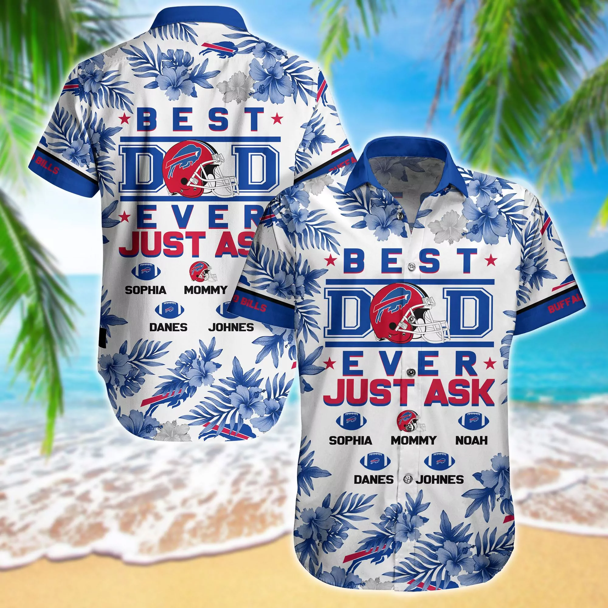 buffalo bills best dad ever hawaiian shirt lmty3